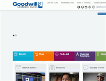 Tablet Screenshot of goodwillsr.org